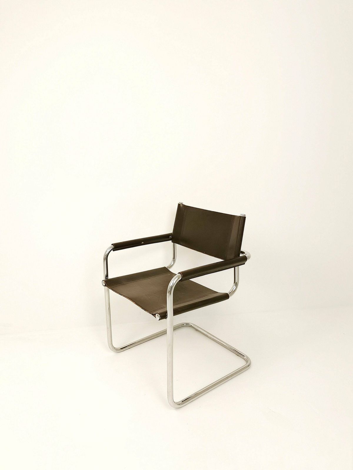 1 Of 6 Braun Mg5 Centro Studi Desk Chair By Mart Stam & Marcel Breuer For Fasem Italy, 1980s photo vintage