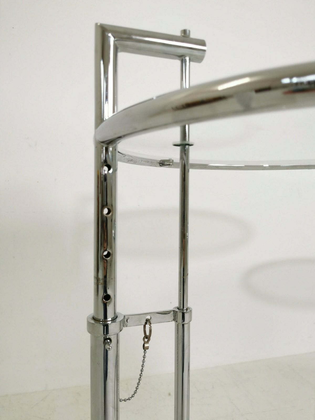1 Of 2 Mid Century Vintage Style Of The Adjustable Table E 1027 By Eileen Gray Italy 1990s photo vinterior