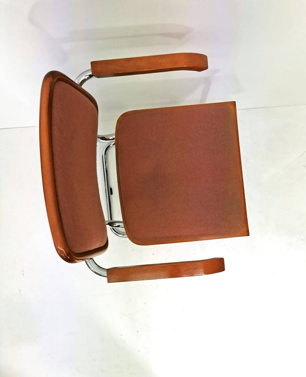 1 Of 6 Marcel Breuer B32 Upholstered Cesca Armchair, Bauhaus Design By Bene photo vintage