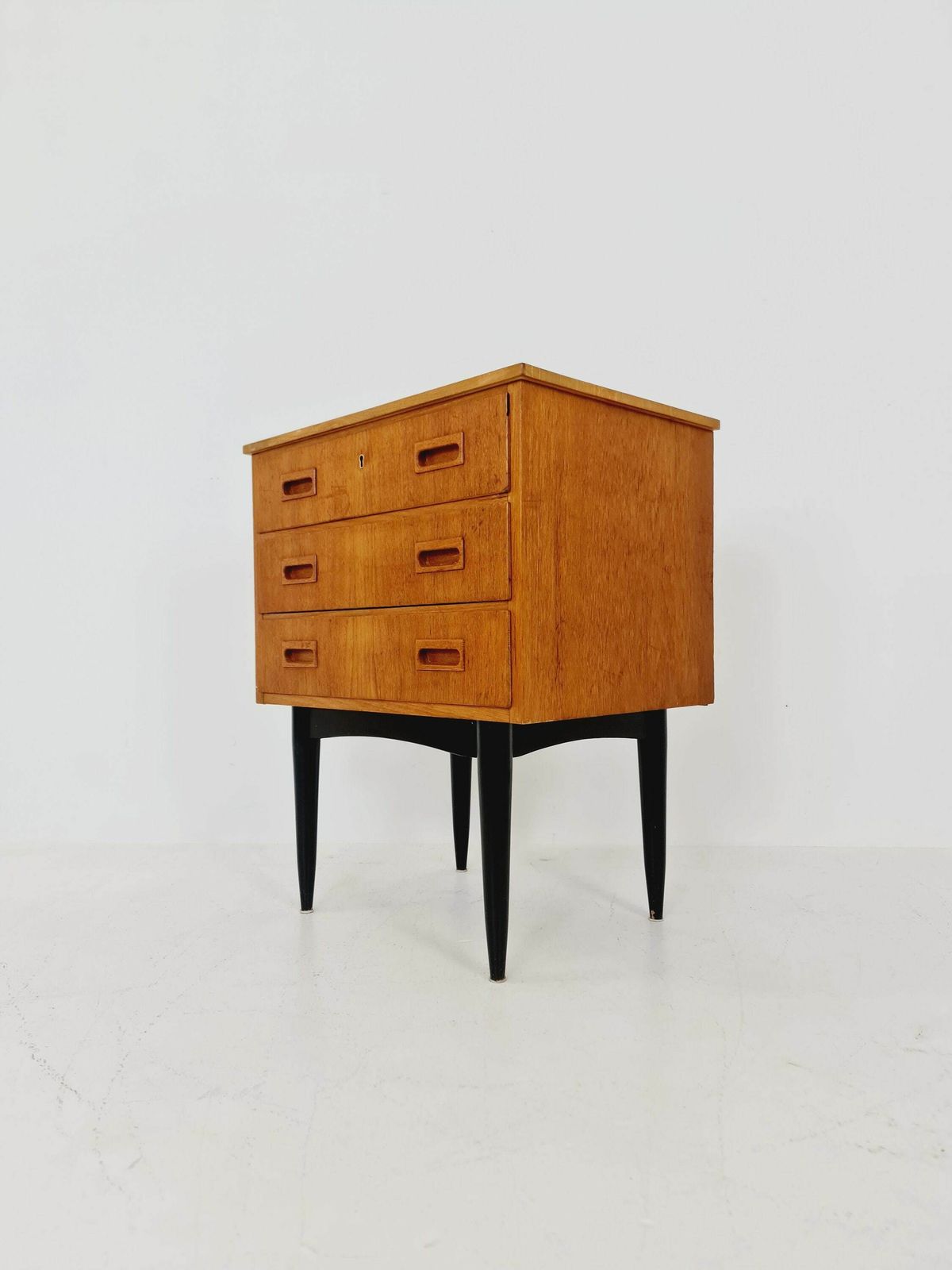 Midcentury Danish Design Chest Of Drawers / Drawer Dresser /3 Drawers Cabinet, 1960s photo for sale