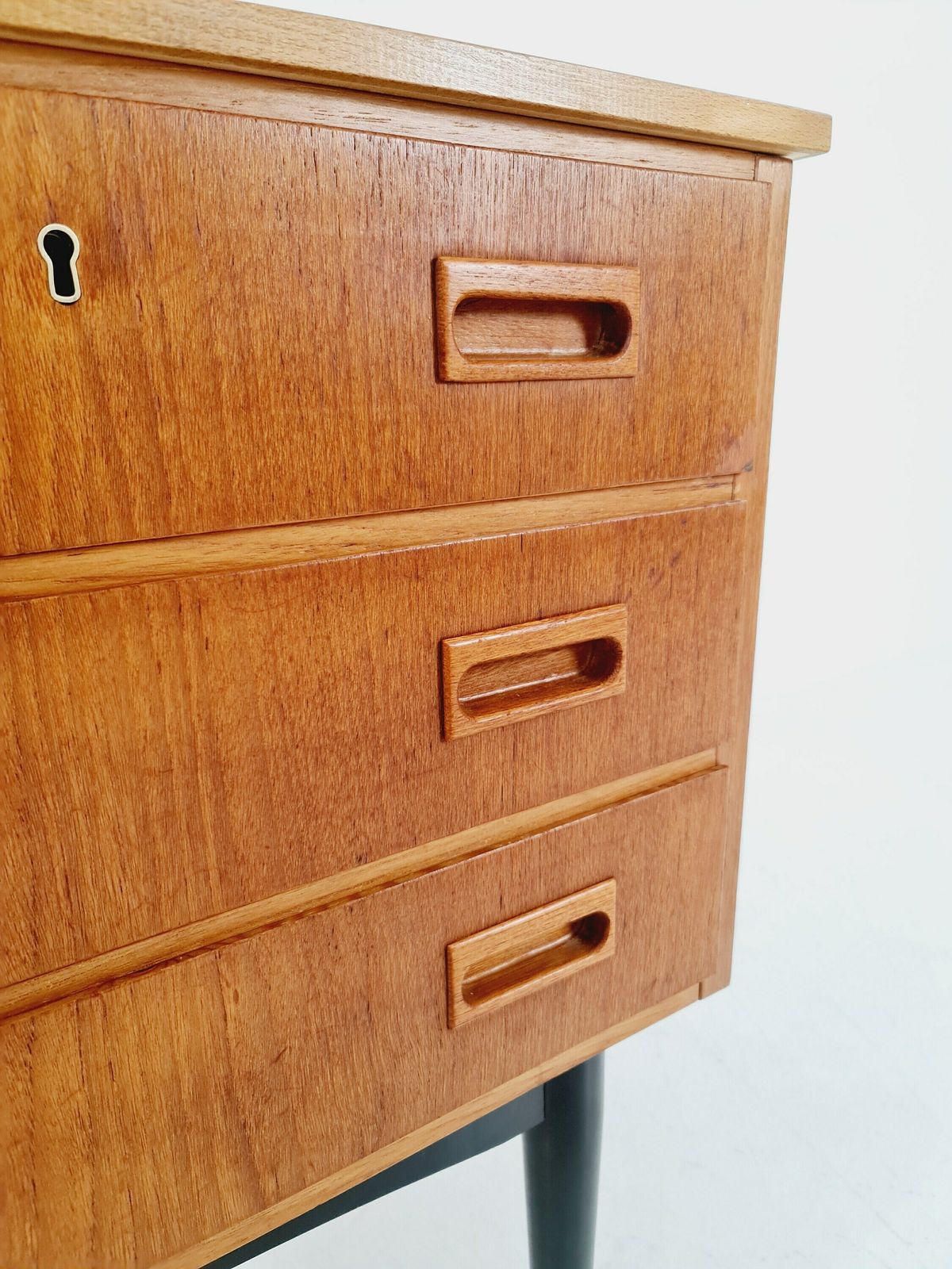 photo for sale Midcentury Danish Design Chest Of Drawers / Drawer Dresser /3 Drawers Cabinet, 1960s