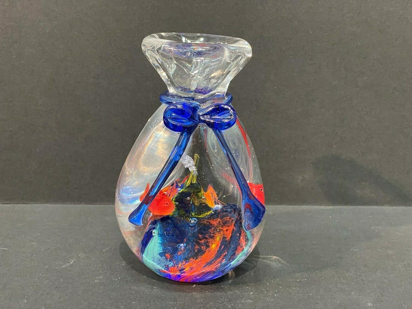 Roberto Guidotti Aquarium Bag Murano,Sommerso, Paperweight