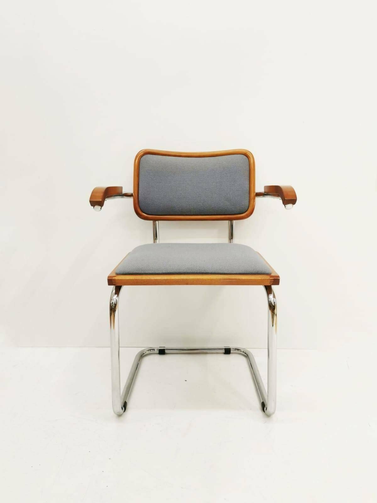 Marcel Breuer B32 Upholstered Cesca Armchair, Bauhaus Design By Bene photo furniture
