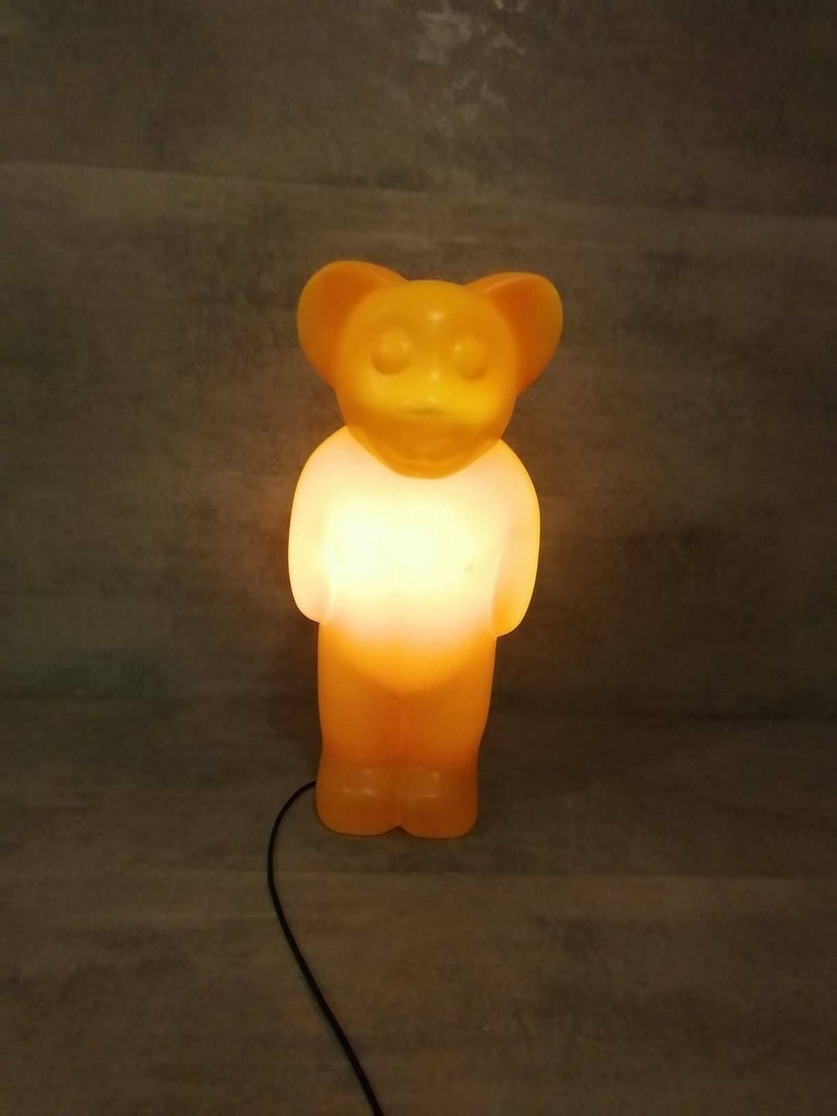 Space Age Lumi Bear German By Heico Or Flötotto, Haribo Bear Lamp Vintage Night Lamp From 1970's Retro Children Lighting photo Lighting