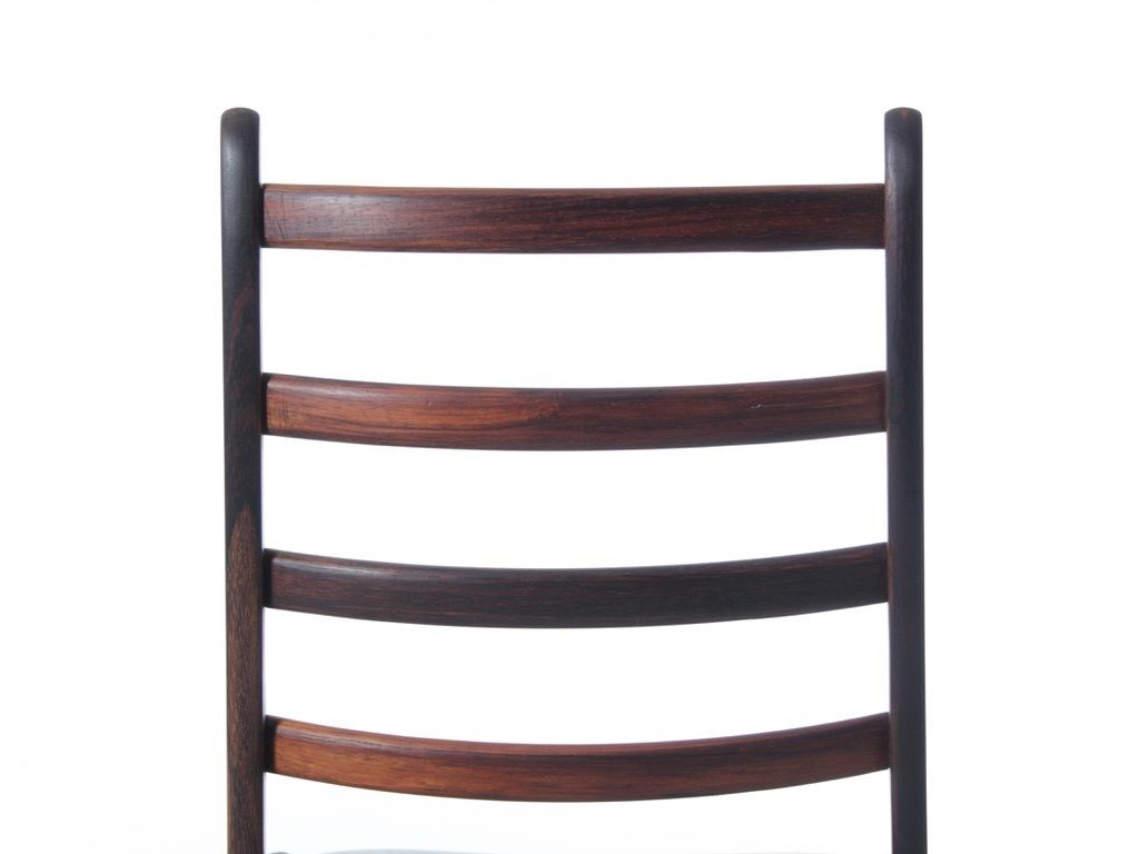 Mid Century Modern Scandinavian Set Of 4 Rosewood Chairs By Henning Kjærnulf. photo 3900.0