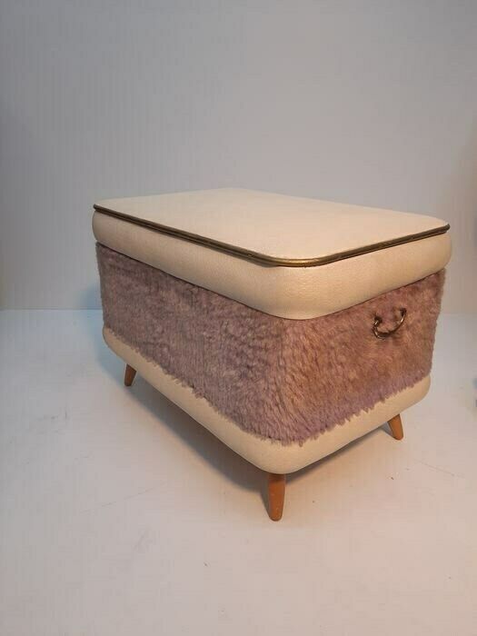 Beautiful Mid Century Modern Sewing Bench From The 1960s photo for sale