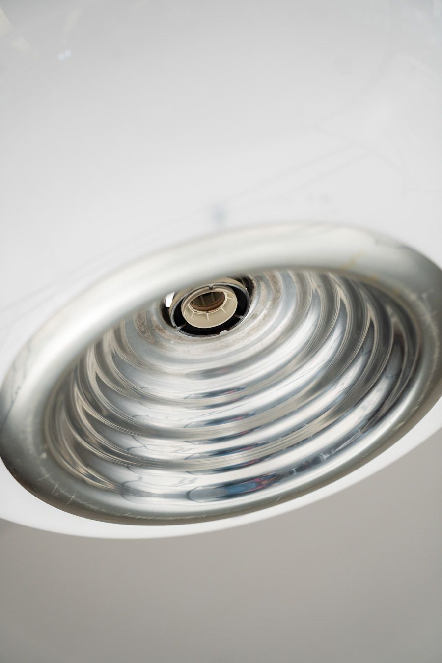 Title Black And White Ceiling Lamp By Pier Giacomo And Achille Castiglioni For Flos, 1965 photo Lighting