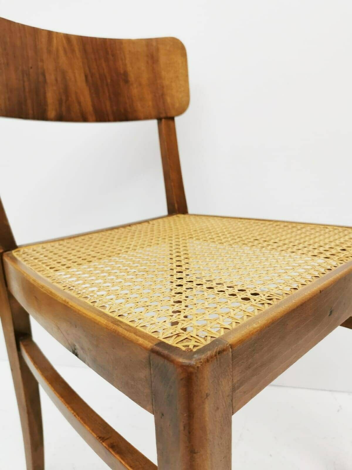 Rattan Wooden Chair Austria 1960s photo Furniture