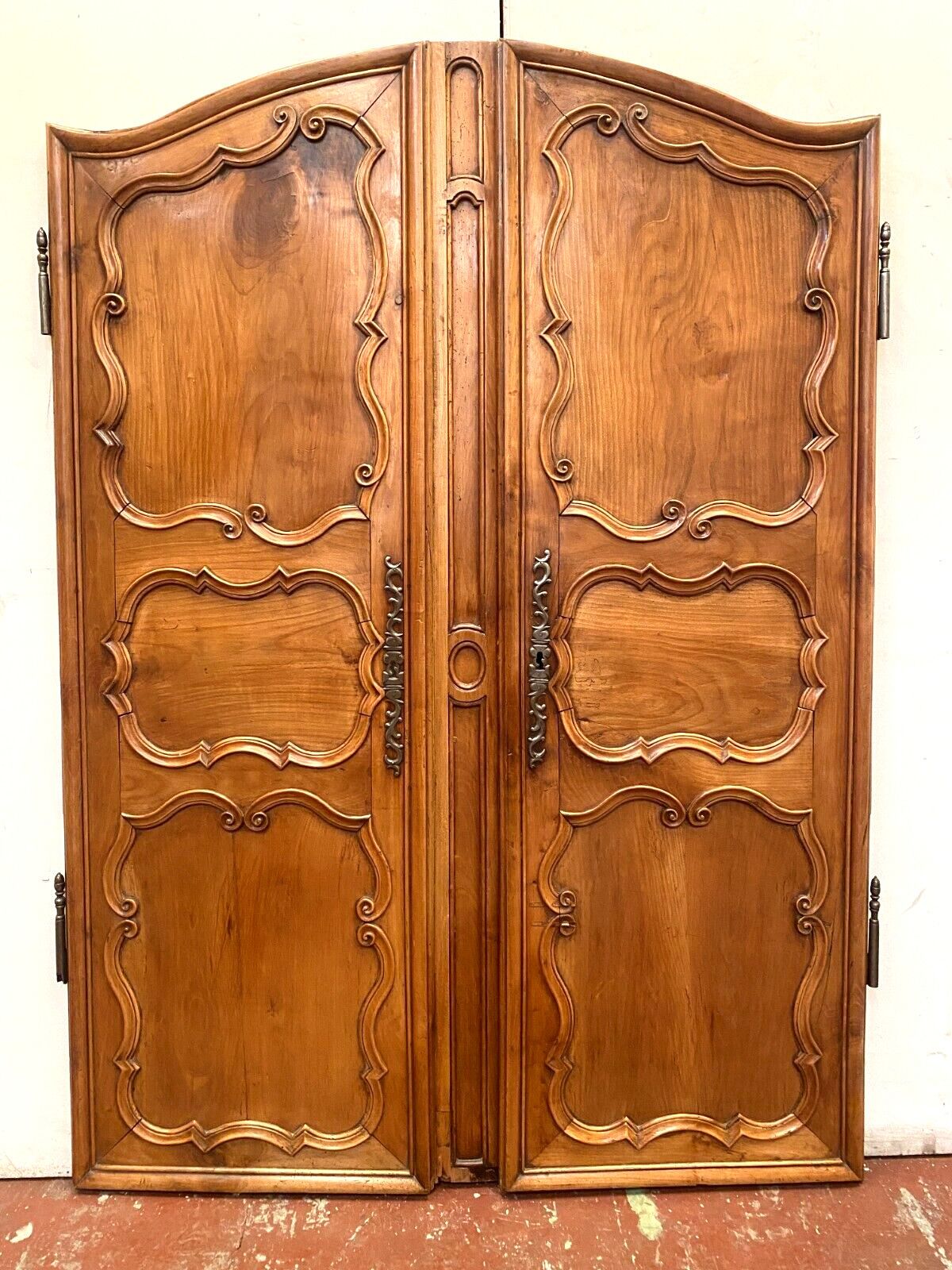 Pair Of Framed Doors In Solid 18th Century Cherry Wood photo furniture