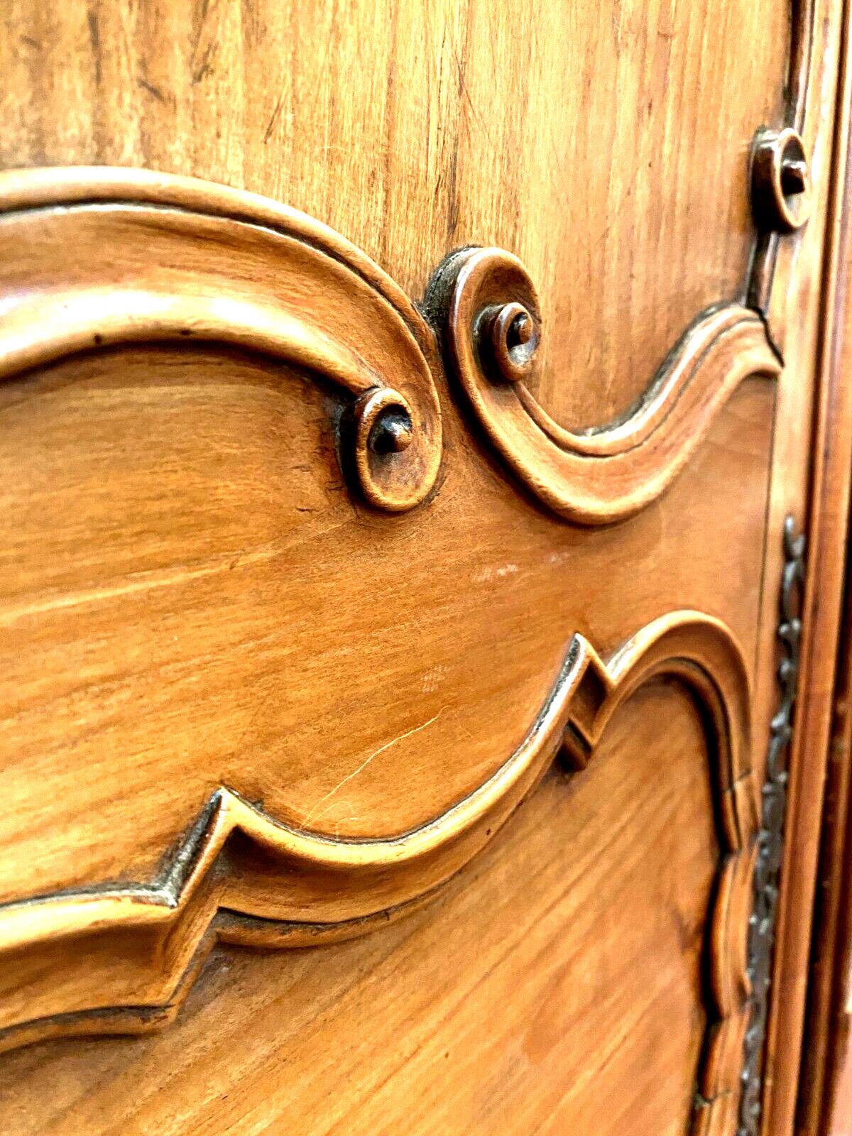 Pair Of Framed Doors In Solid 18th Century Cherry Wood photo 759.42