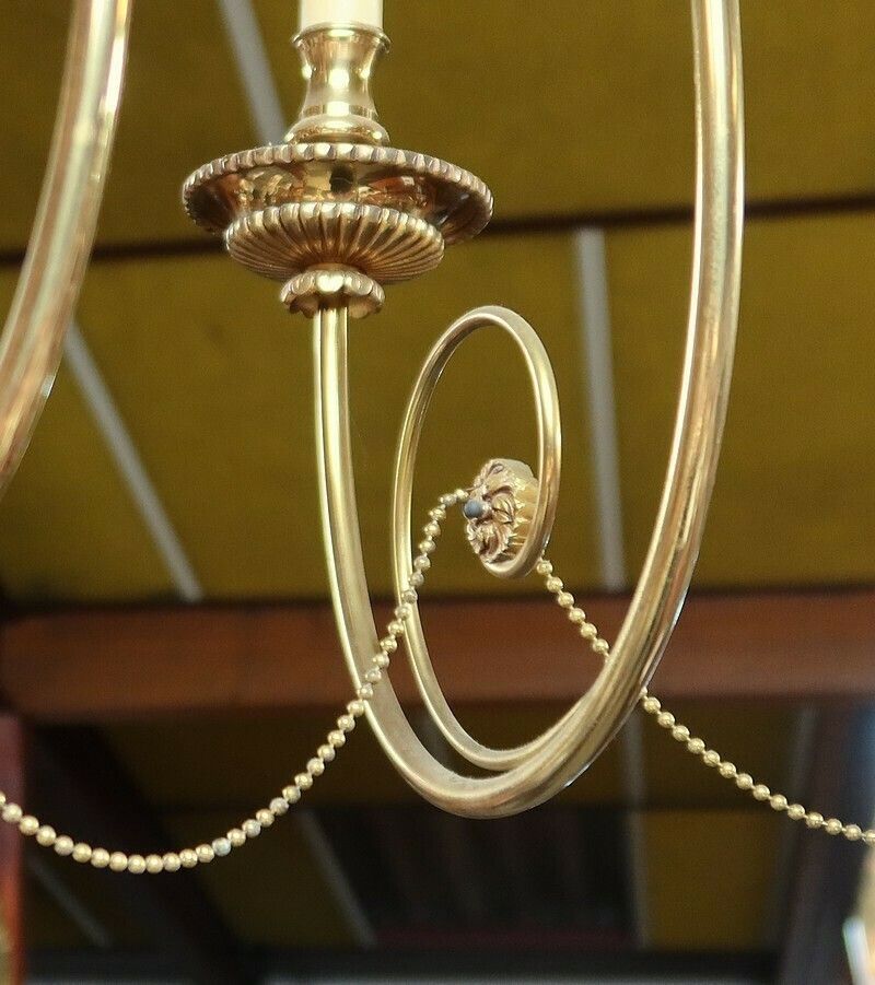 photo vinterior Set Of 3 Chandeliers With 10 Lights, Louis XVI Style, Early 20th Century