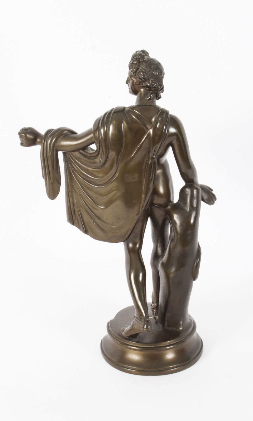 photo furniture Victorian Bronze Sculpture Of Greek God Apollo 19th Century