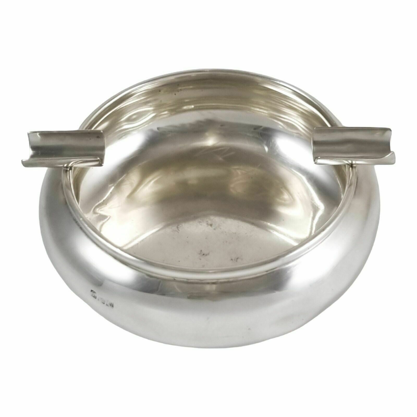 Antique Indian Colonial Silver Cooke Kelvey Large Baluster Ashtray 2 Slots photo 310.0