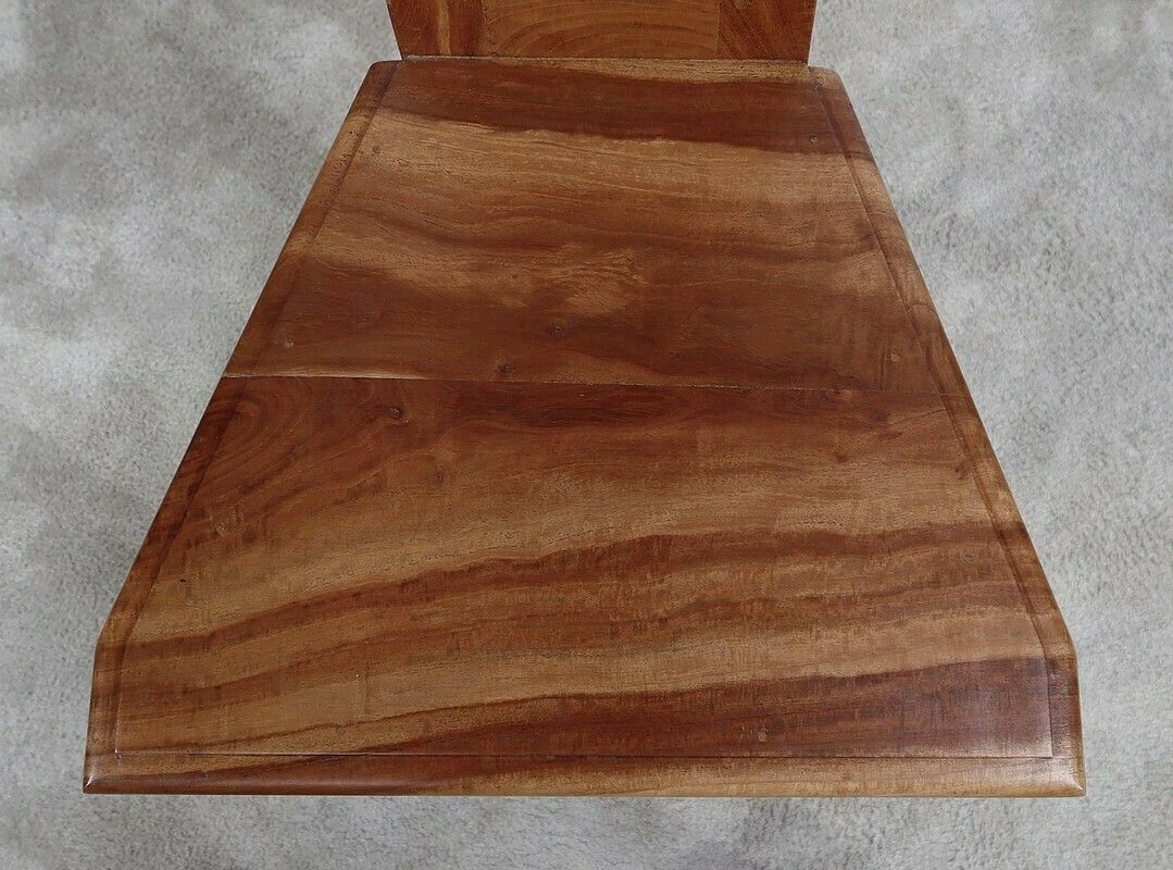 photo vinterior Suite Of 4 Chairs In Solid Mahogany, Cathedral Taste   Xxth