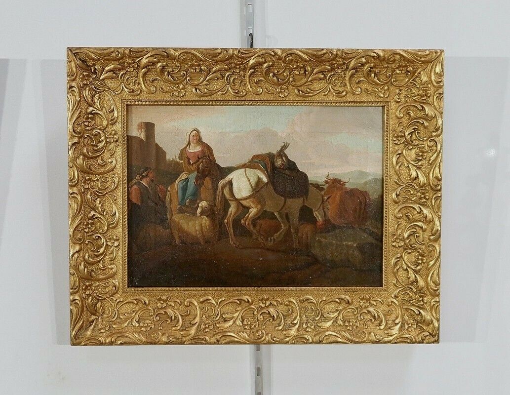 photo buy Pair Of “Spanish Scenes” Paintings – Mid 19th Century