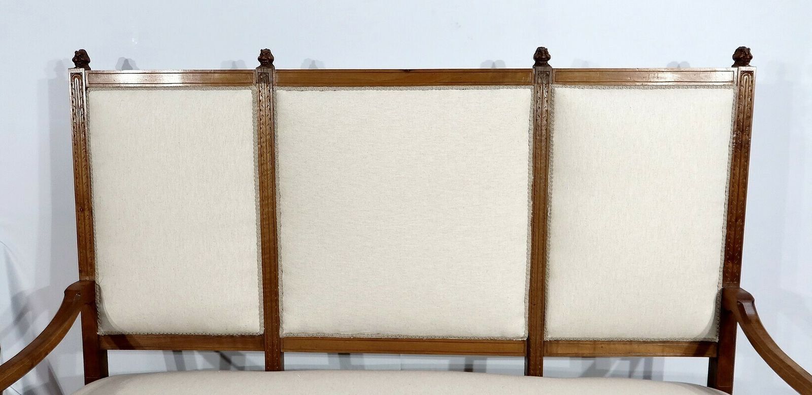 Rare Bench In Solid Walnut, Renaissance Style, Late 19th Century photo 6190.3