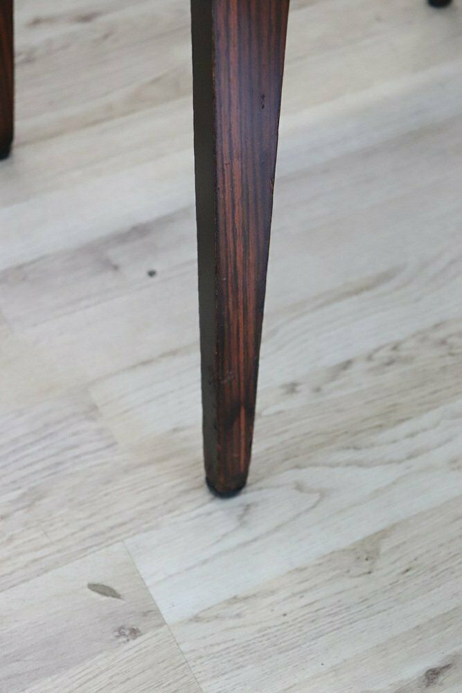 Dining Chairs In Beech Wood And Faux Leather, 1960s, Set Of 6 photo vinterior