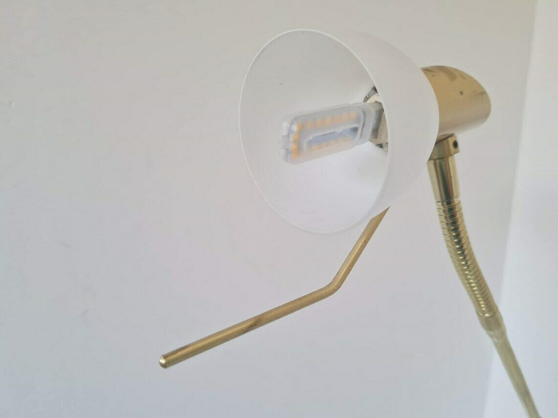 Vintage Mid Century Gold Halogen Floor Lamp Retro Lamp Very Beautiful Decor Element photo vinterior