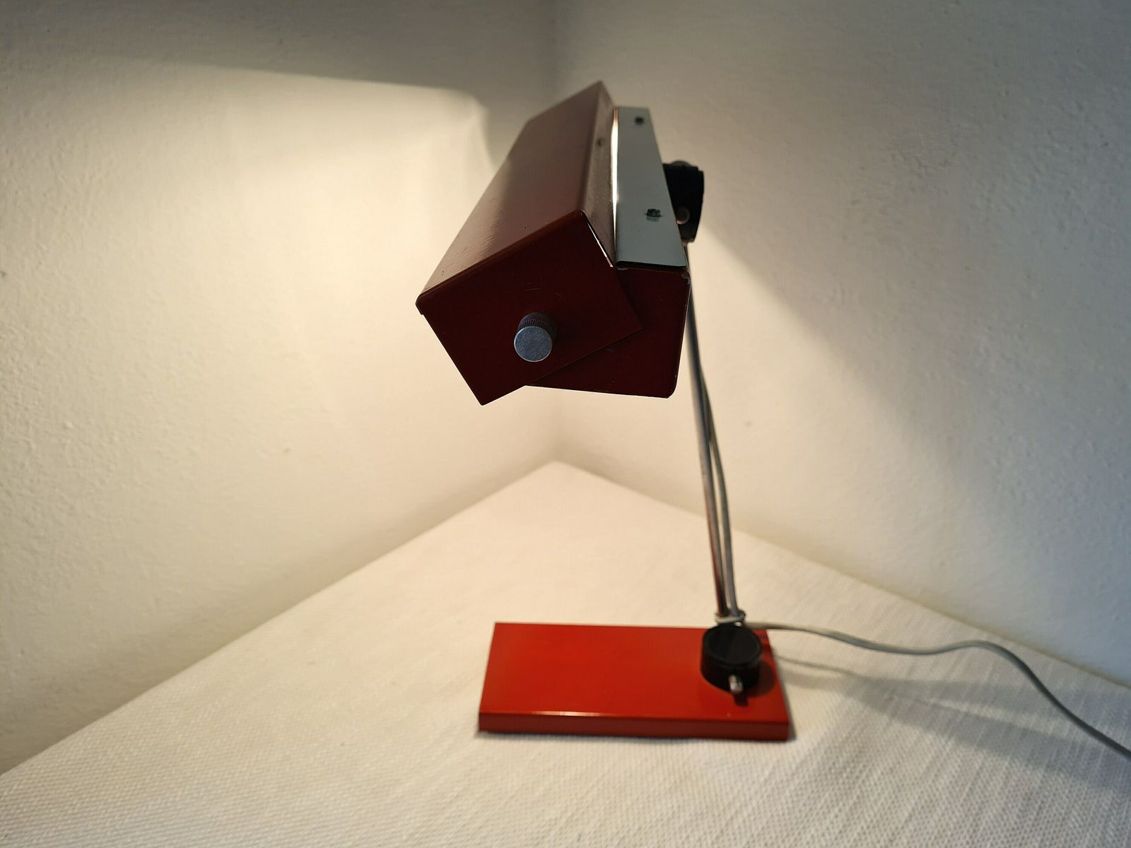 Vintage Mid Century Metall Table Industrial Lamp Ddr Schreibtischleuchte 70 photo 268.0