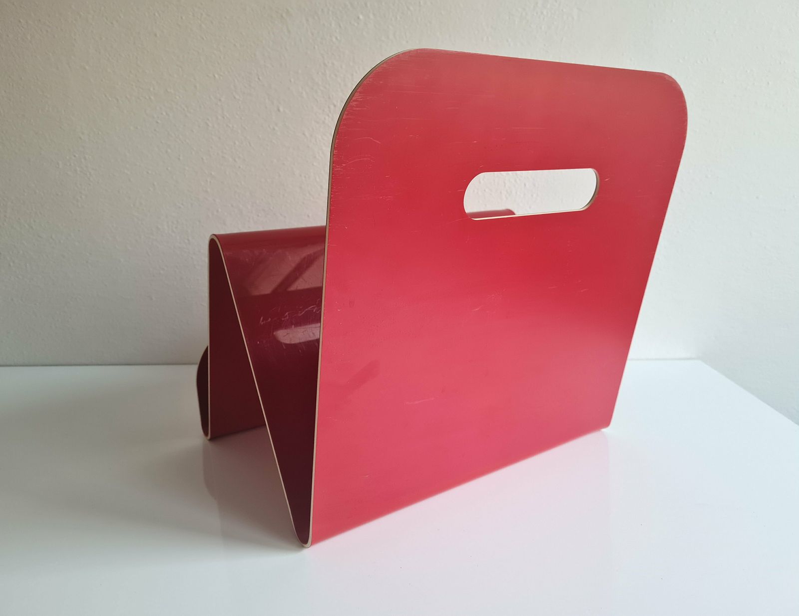 Vintage Post Modern Magazine Rack Vinyl Holder photo 161.0
