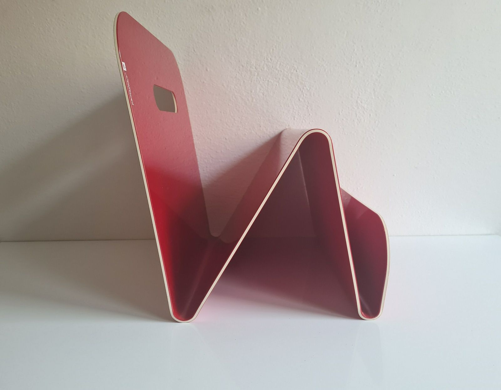 Vintage Post Modern Magazine Rack Vinyl Holder photo buy
