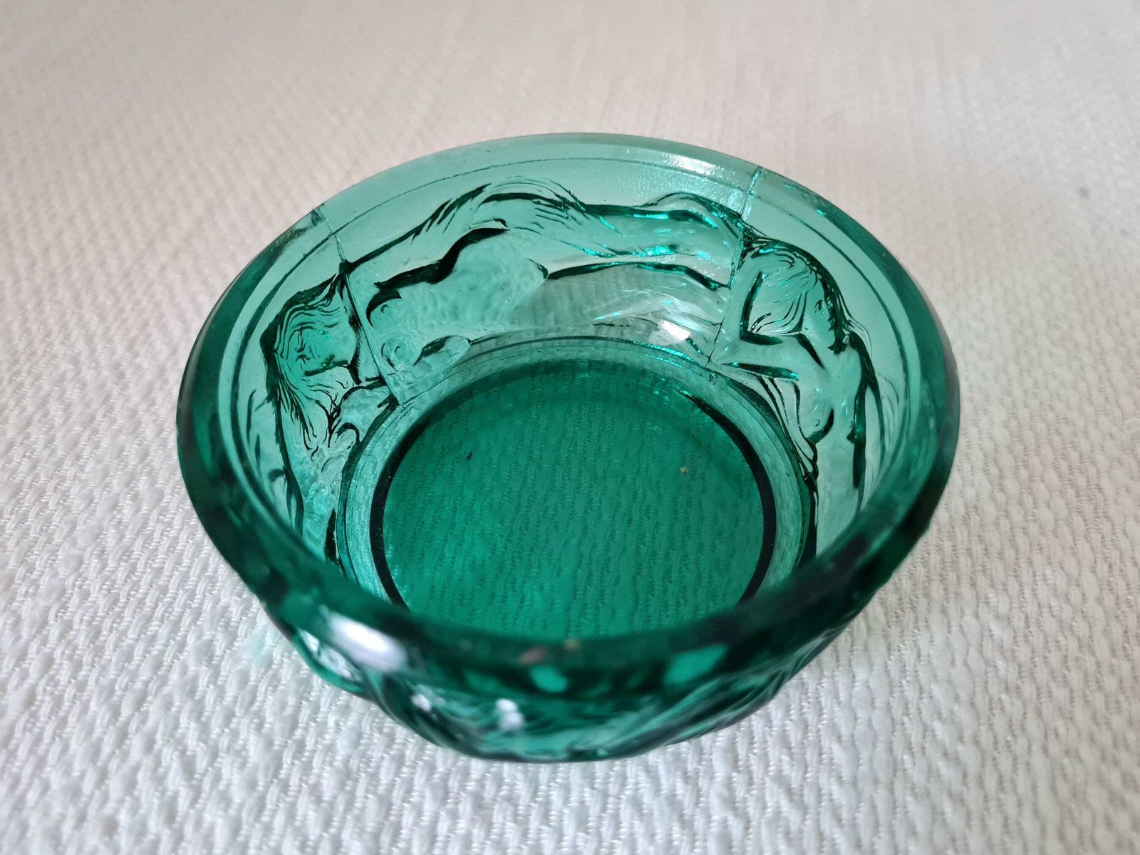 Art Deco Sieradendoos / Poederdoos – Schlevogt Ingrid Design, Tsjechisch Boheems Glas photo for sale