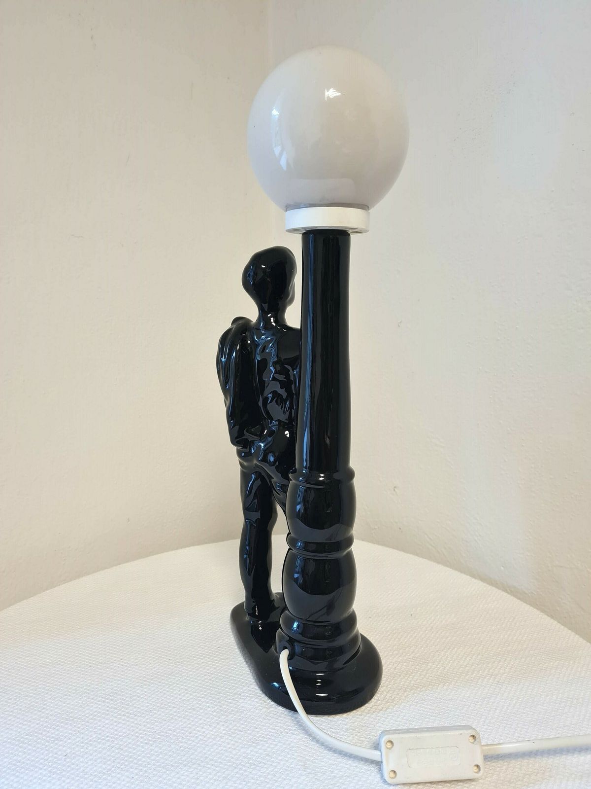 Vintage Mid Century Table Lamp Young Man Under The Lamp Very Beautiful Interior Accent photo buy