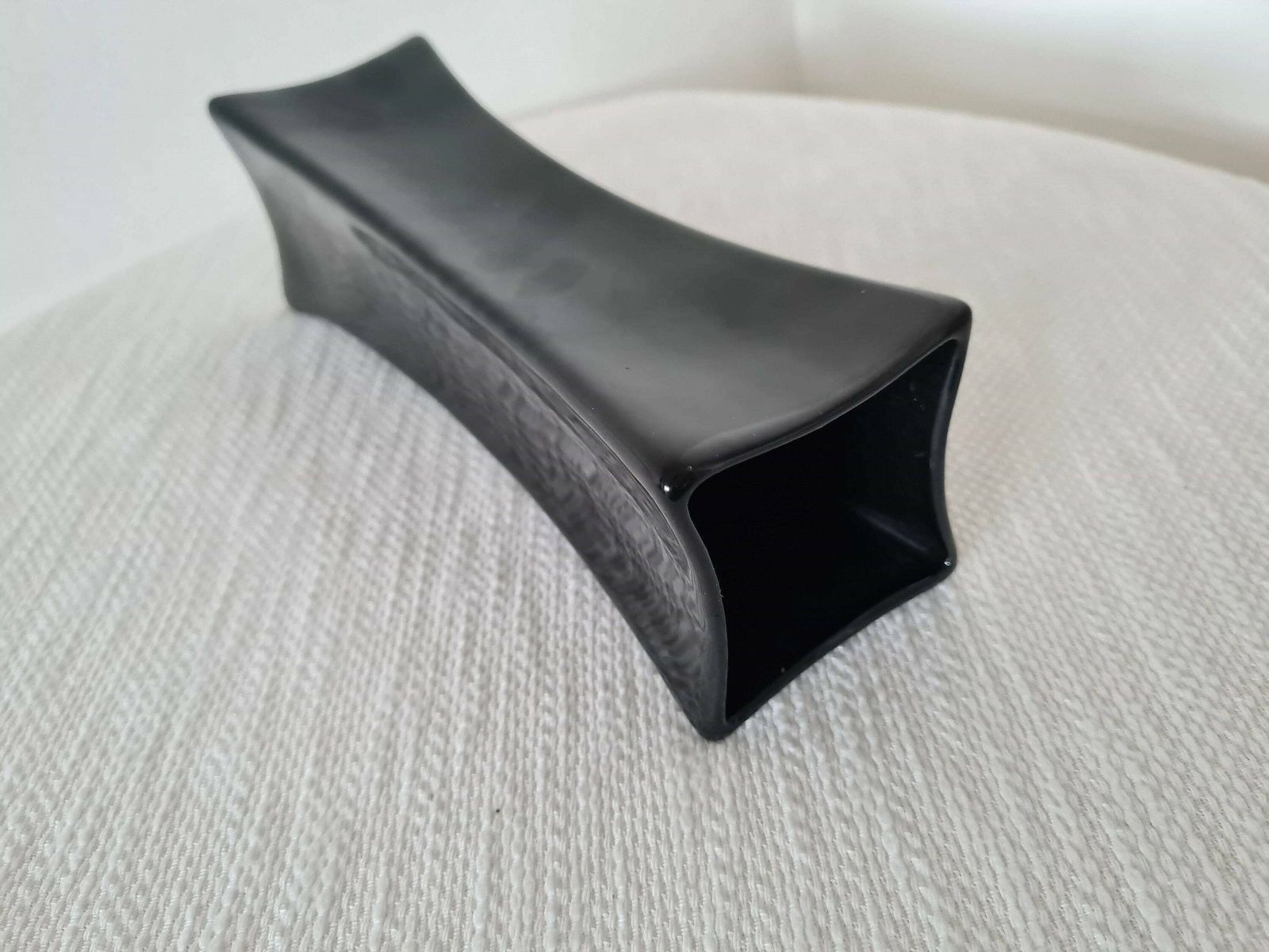 Vintage Memphis Milano Style Ceramic Vase 90s photo vinterior