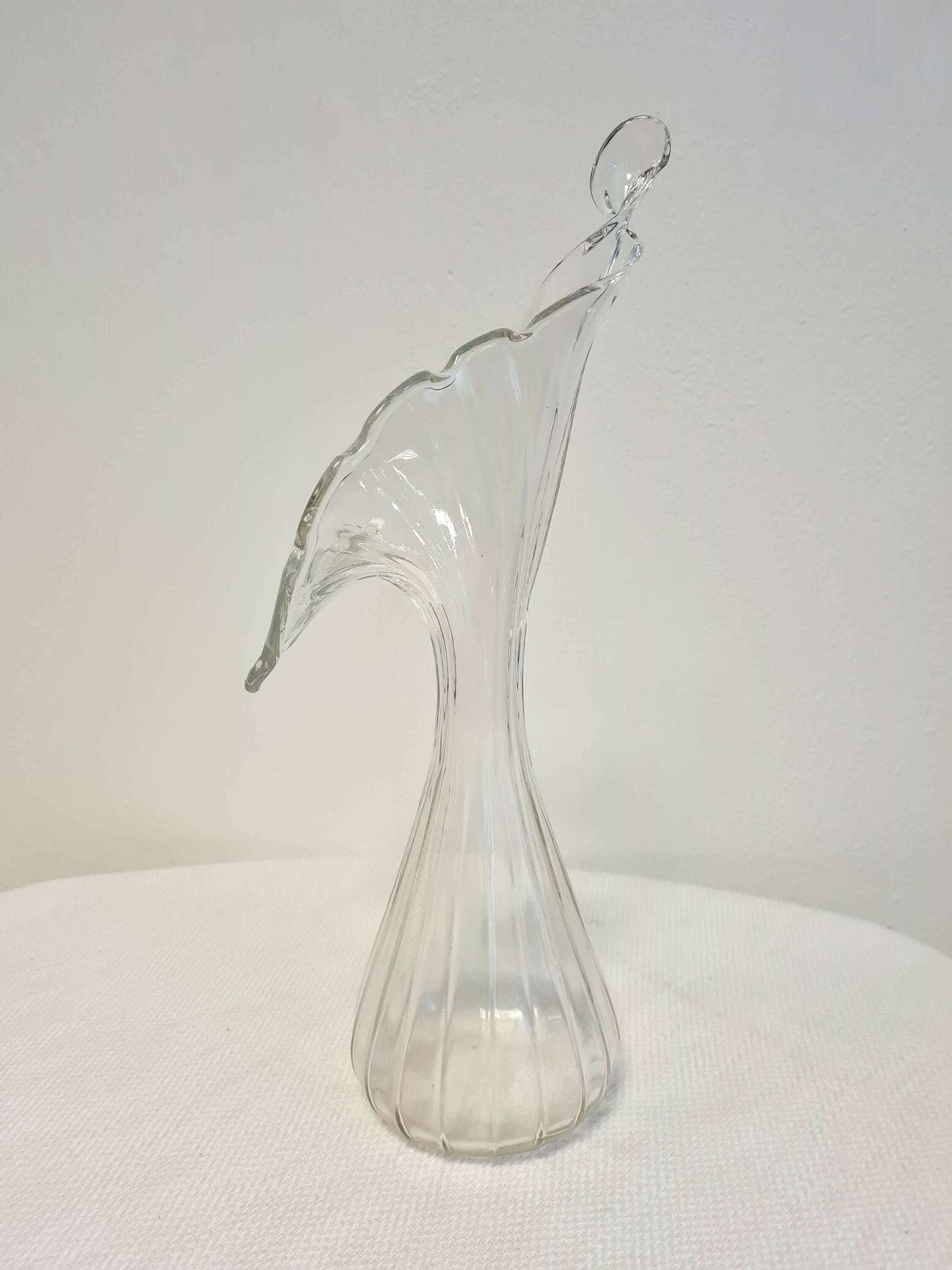 Vintage Lovely Bohemian Glass Vase photo vintage