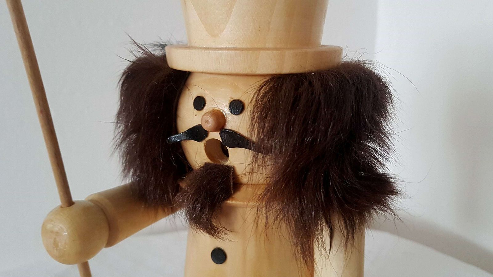 Vintage Big Erzgebirge Figure, Incense Smoker Man German Incense Burner, Christmas Candle Holder Handmade Design Not Used photo for sale