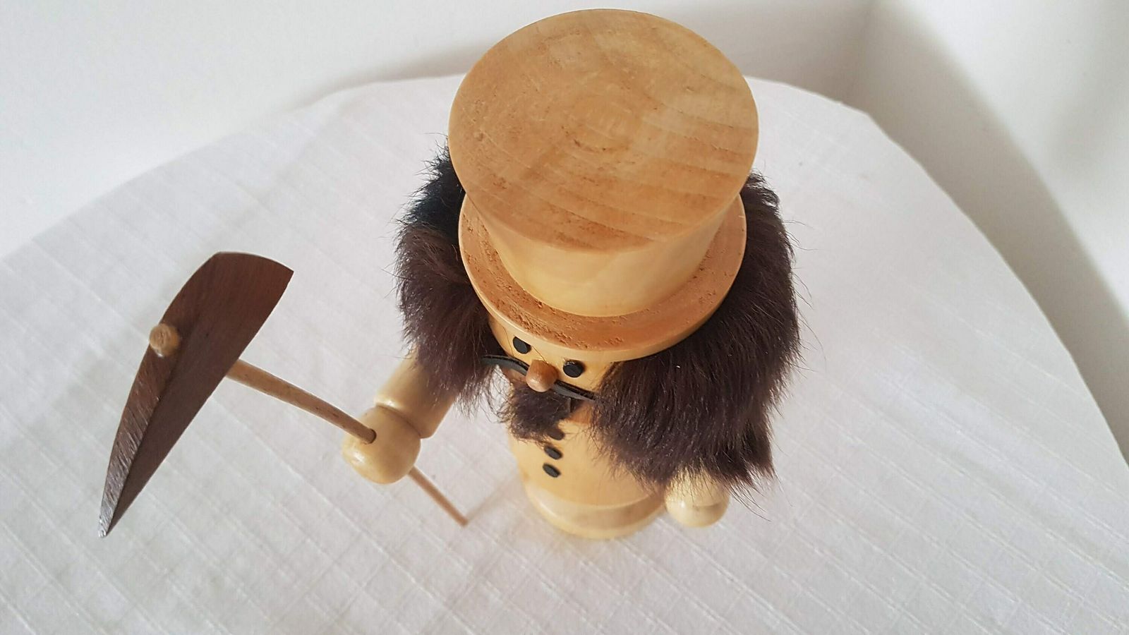 Vintage Big Erzgebirge Figure, Incense Smoker Man German Incense Burner, Christmas Candle Holder Handmade Design Not Used photo vinterior