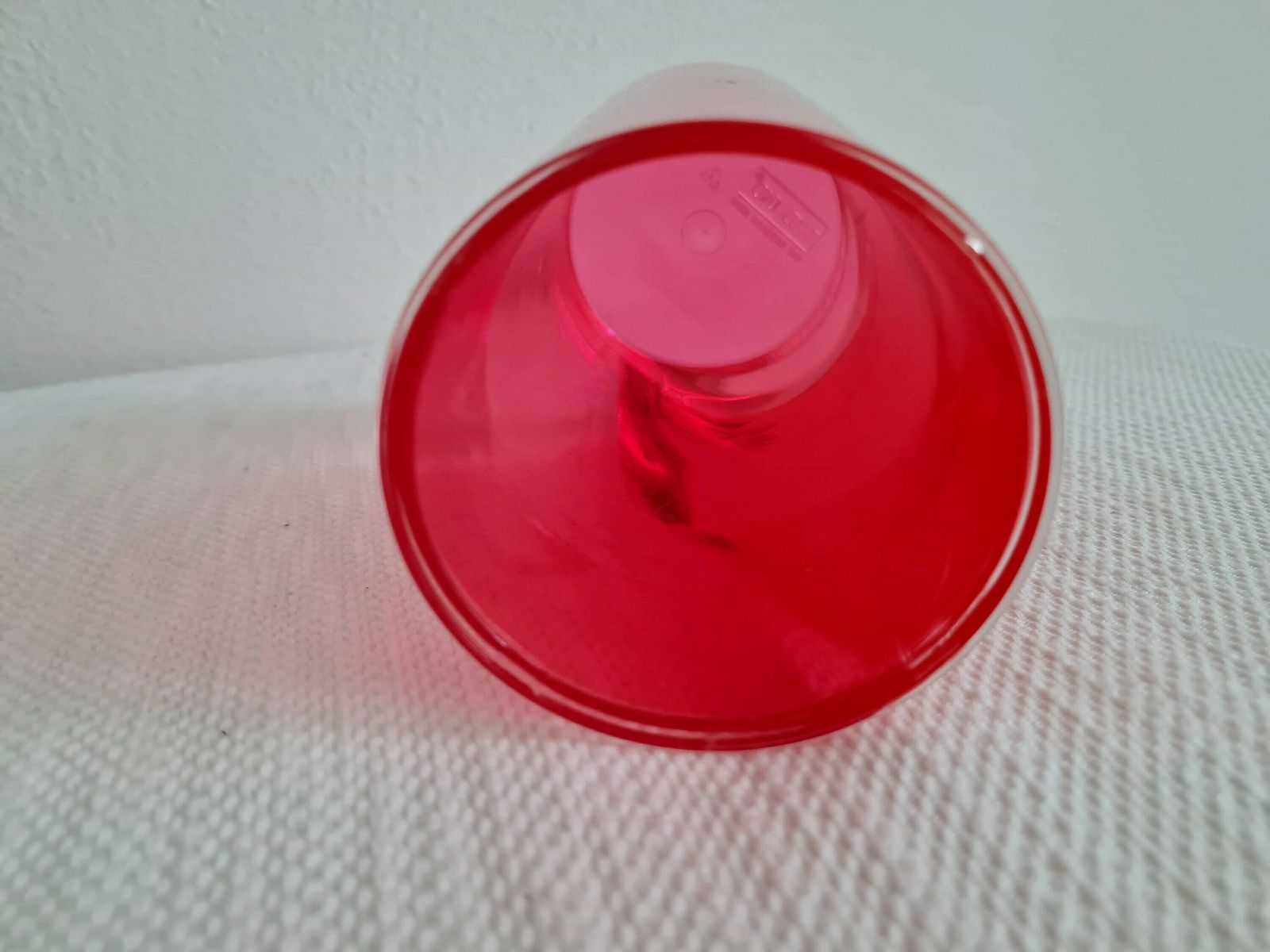 Vintage Y2k Pink Plastic Vase, 21st Century photo vintage