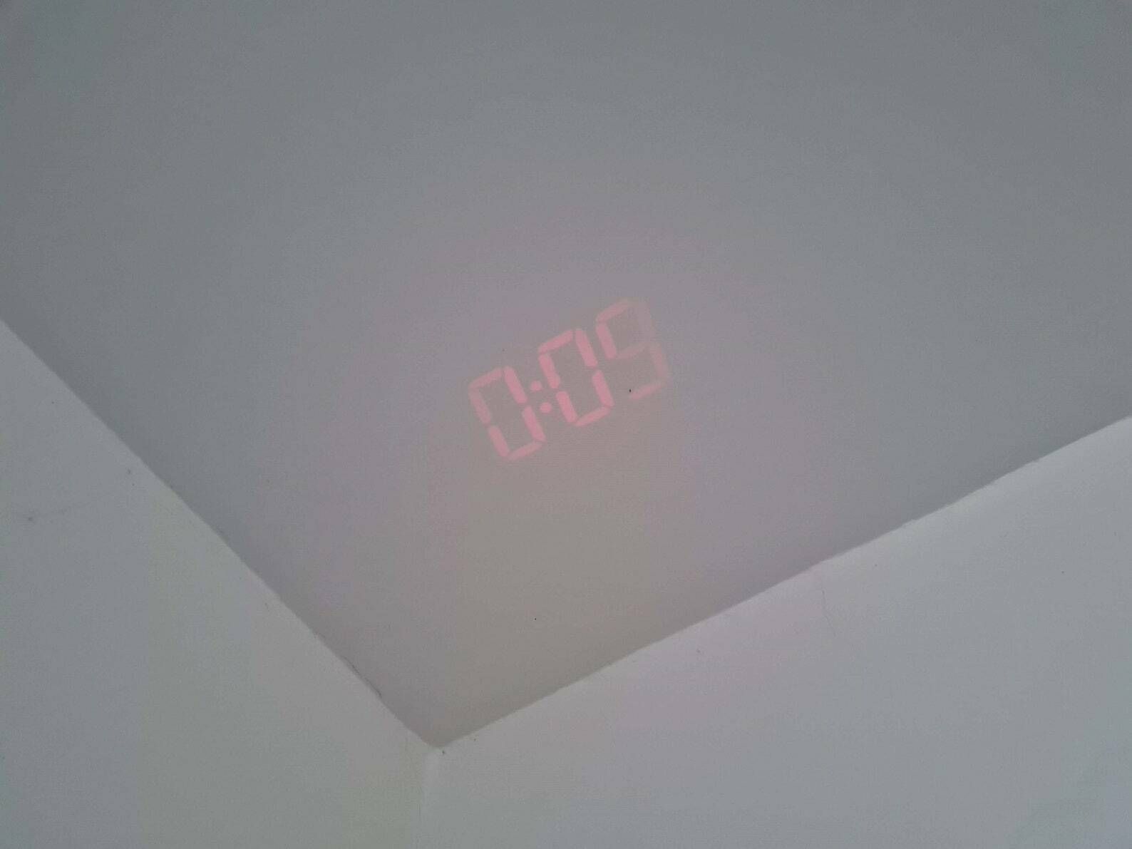 Vintage Digital Alarm Clock Projector With Thermometer photo furniture