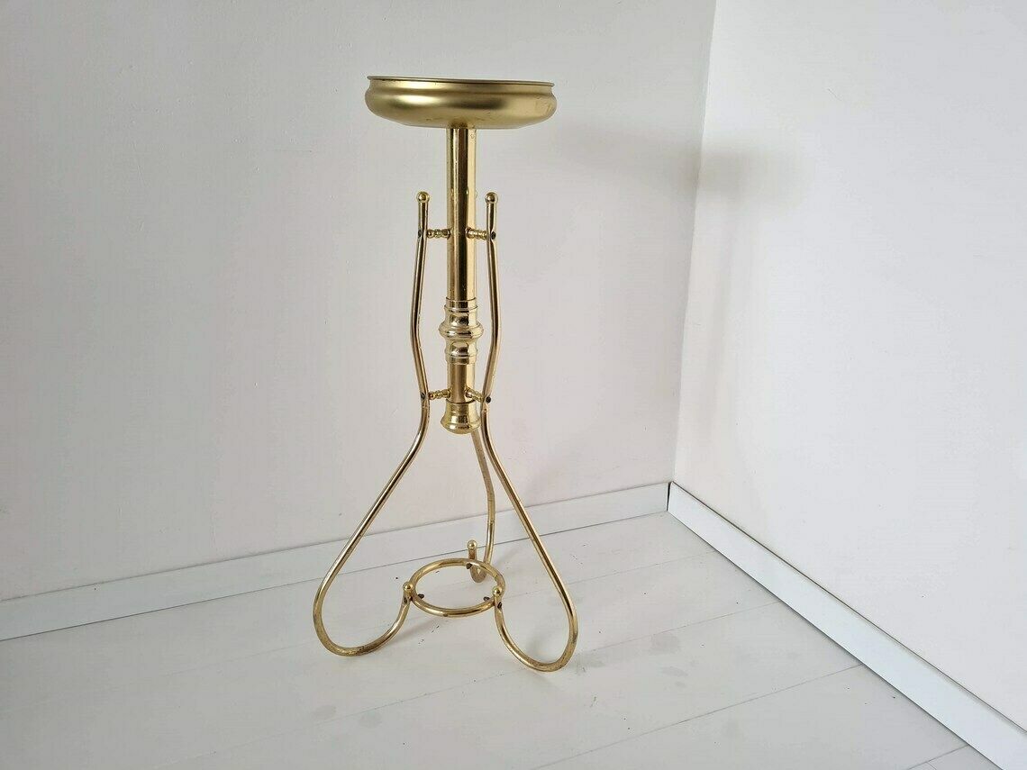 Vintage Mid Century Hollywood Regency Plantenstandaard photo furniture