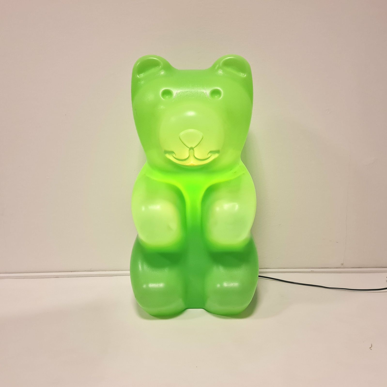 Vintage Giant Pop Art Bear Lamp Germany 1970s Lovely Accent Floor Green Lamp photo vintage