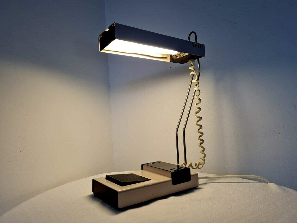 Vintage Mid Century Wall Table Lamp Tesla Industrial Lamp 80s