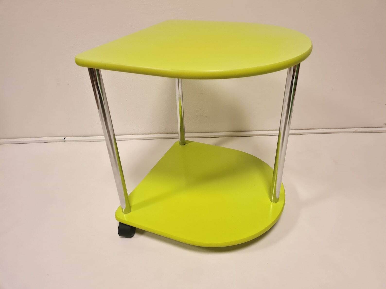 Vintage Pop Art Memphis Milano Style Table On Wheels photo furniture