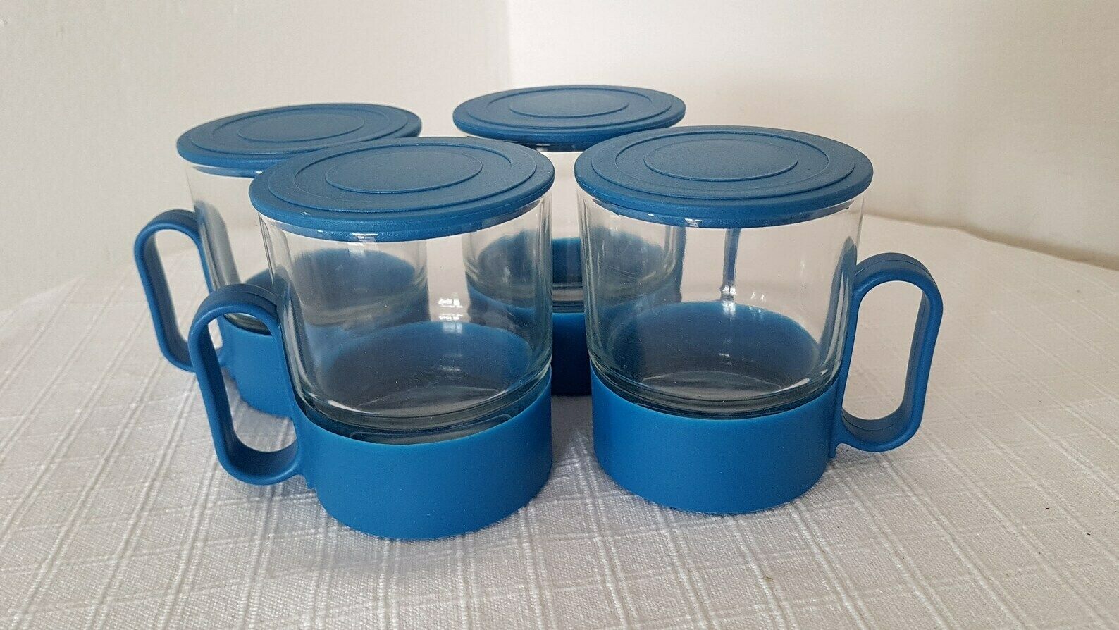 Vintage Space Age Retro Set Glass/Plastic Kettle And Cups In Original Box 80s photo buy
