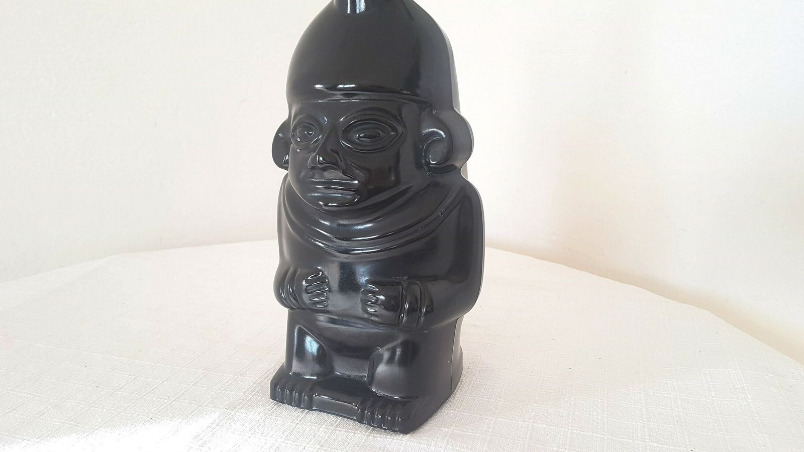 photo for sale Collectible Liquor Bottle Pisco Puro Chimu Huaco Peruano Glass Bottle Vina Santa Josefa