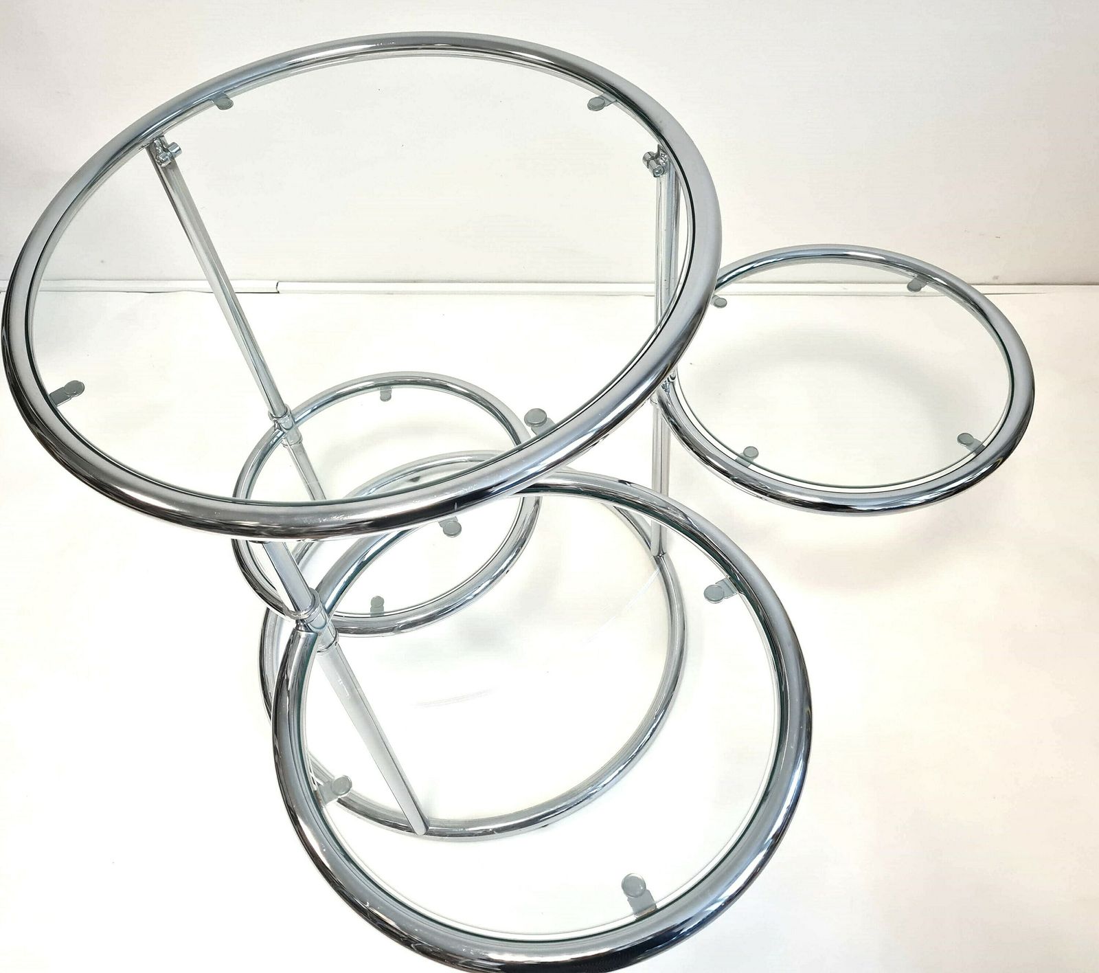 photo for sale Vintage Mid Century Transformer Coffee Table With 4 Glasses