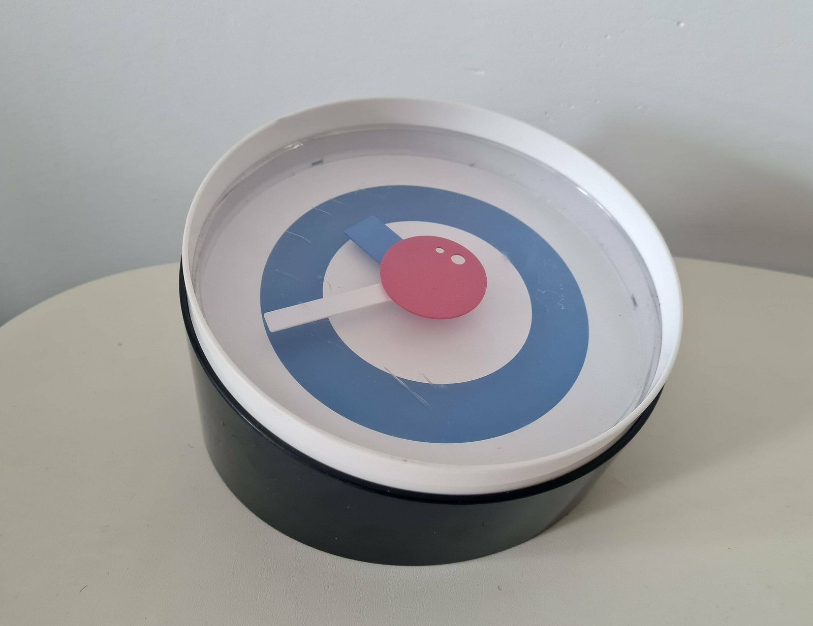Vintage Postmodern Memphis Milano Style Wall/Desk Clock