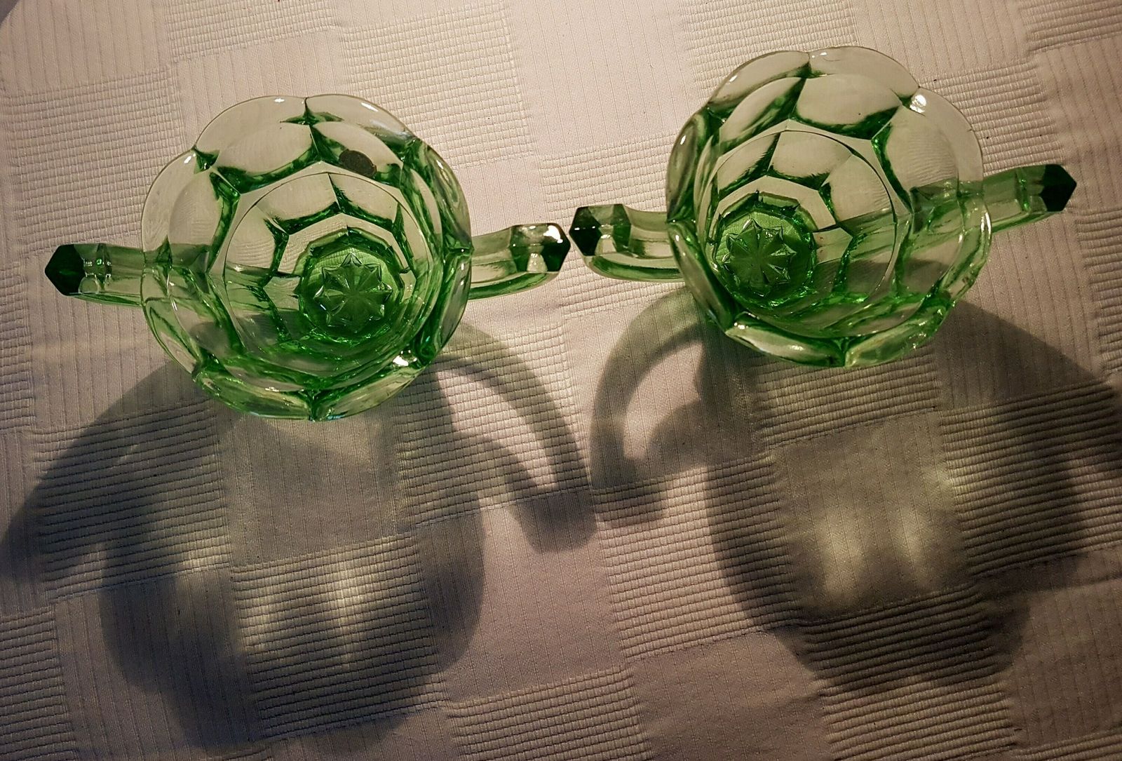 Czech Uranium Glass Vase Handcrafted In Czechoslovakia In The 1970's  1980's photo furniture