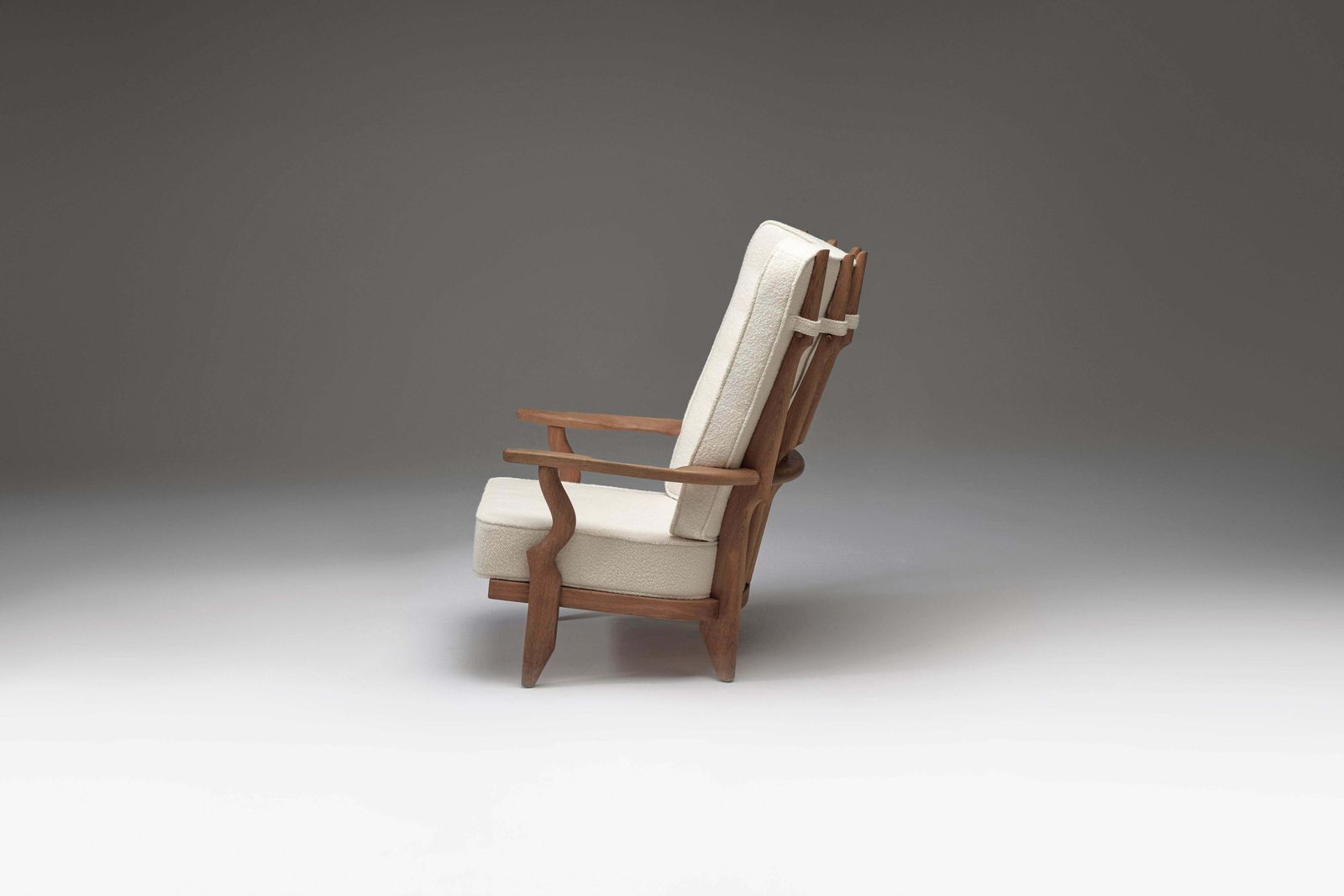 Grand Repos Lounge Chair Attributed To Guillerme Et Chambron For Votre Maison photo for sale
