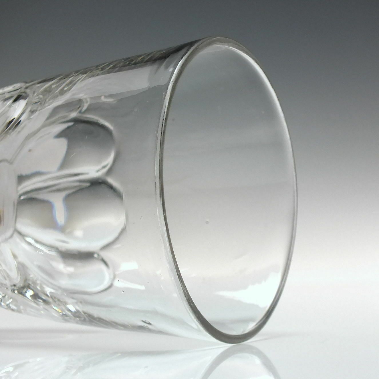 Antique Victorian Petal Moulded Glass Rummer C1850 photo Home Decor