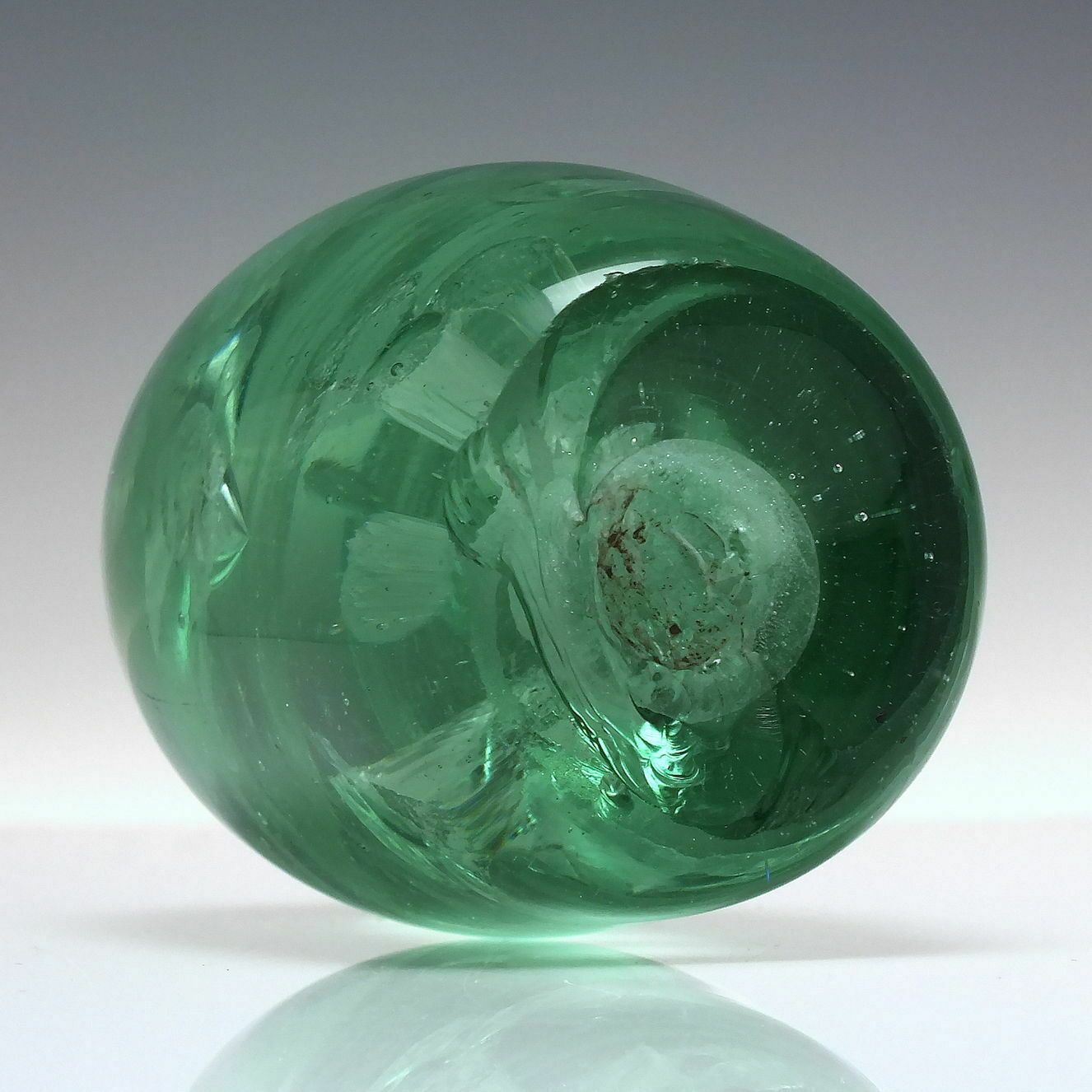 Victorian Green Flower End Of Day Glass Paperweight C1880 photo Home Decor