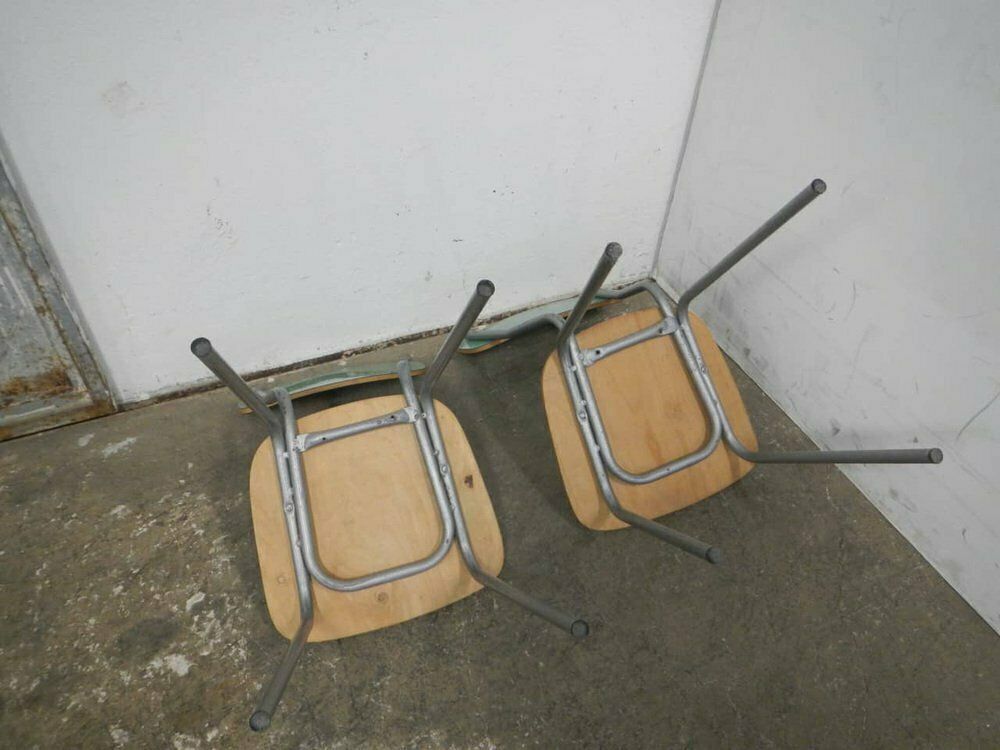 Green Formica Chairs, 1960s, Set Of 2 photo for sale