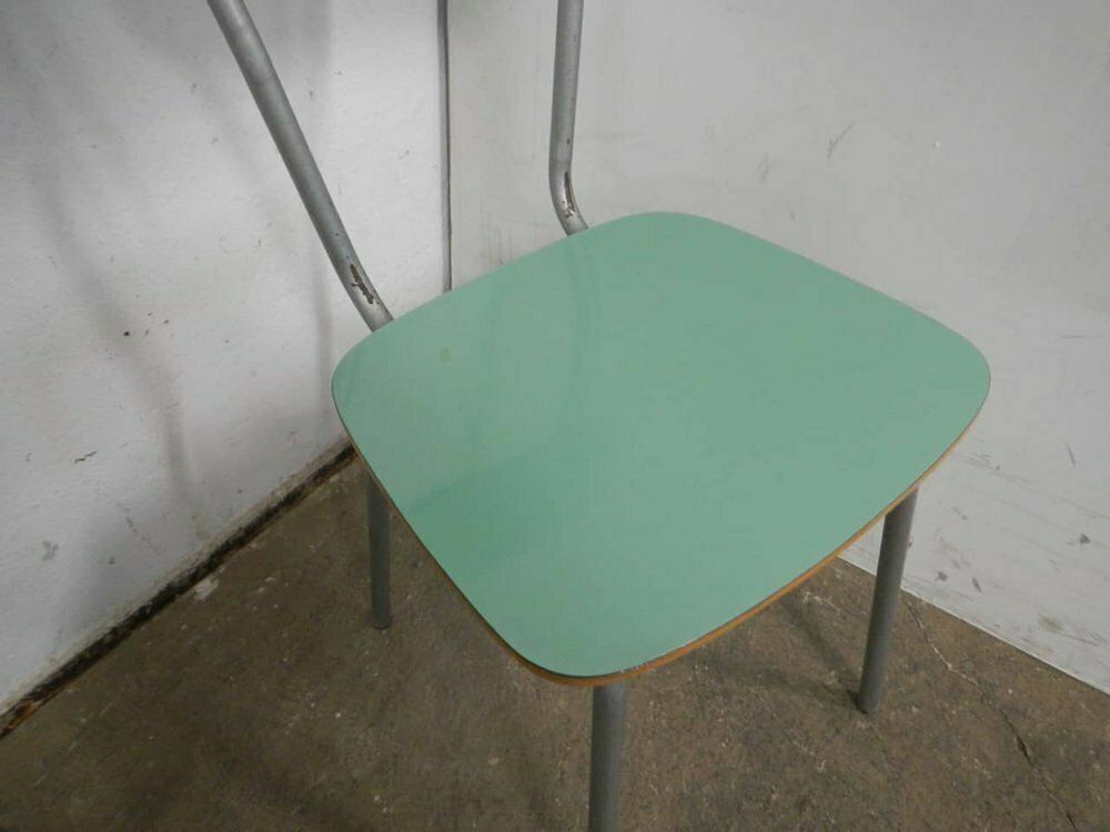 Furniture Green Formica Chairs, 1960s, Set Of 2 photo