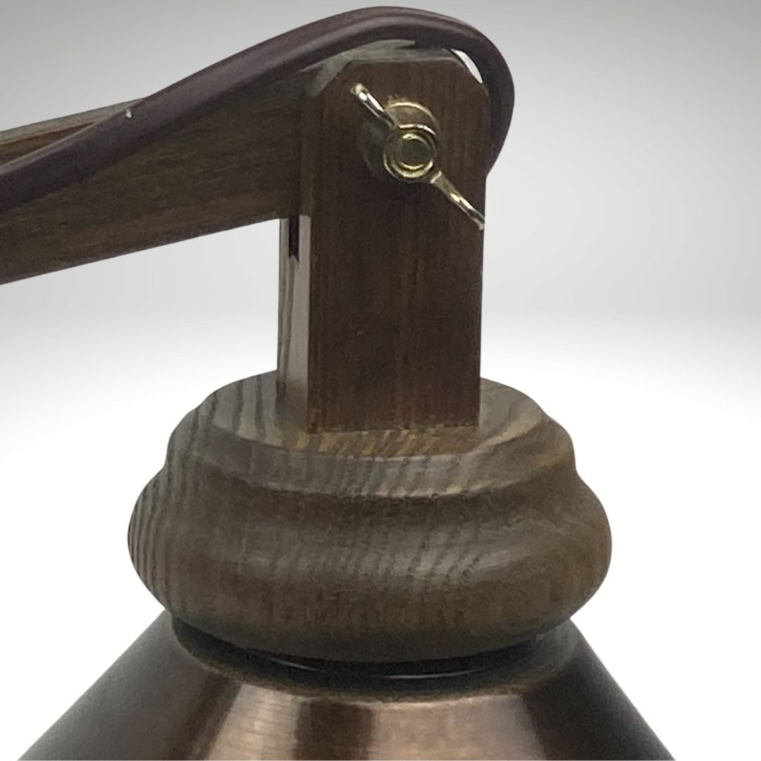 photo vinterior Midcentury Wood And Brass Scissor Wall Lamp, Dutch 1960s