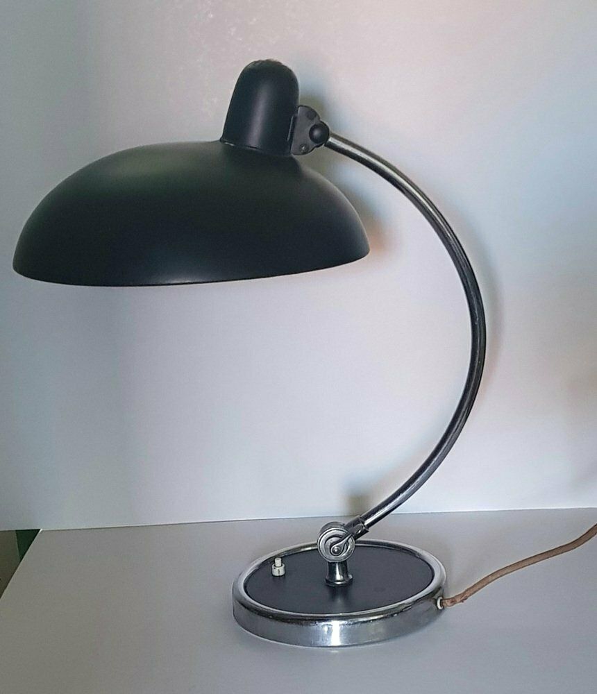 Black President 6631 Desk Lamp By Christian Dell For Kaiser Idell  Kaiser Leuchten 1930s