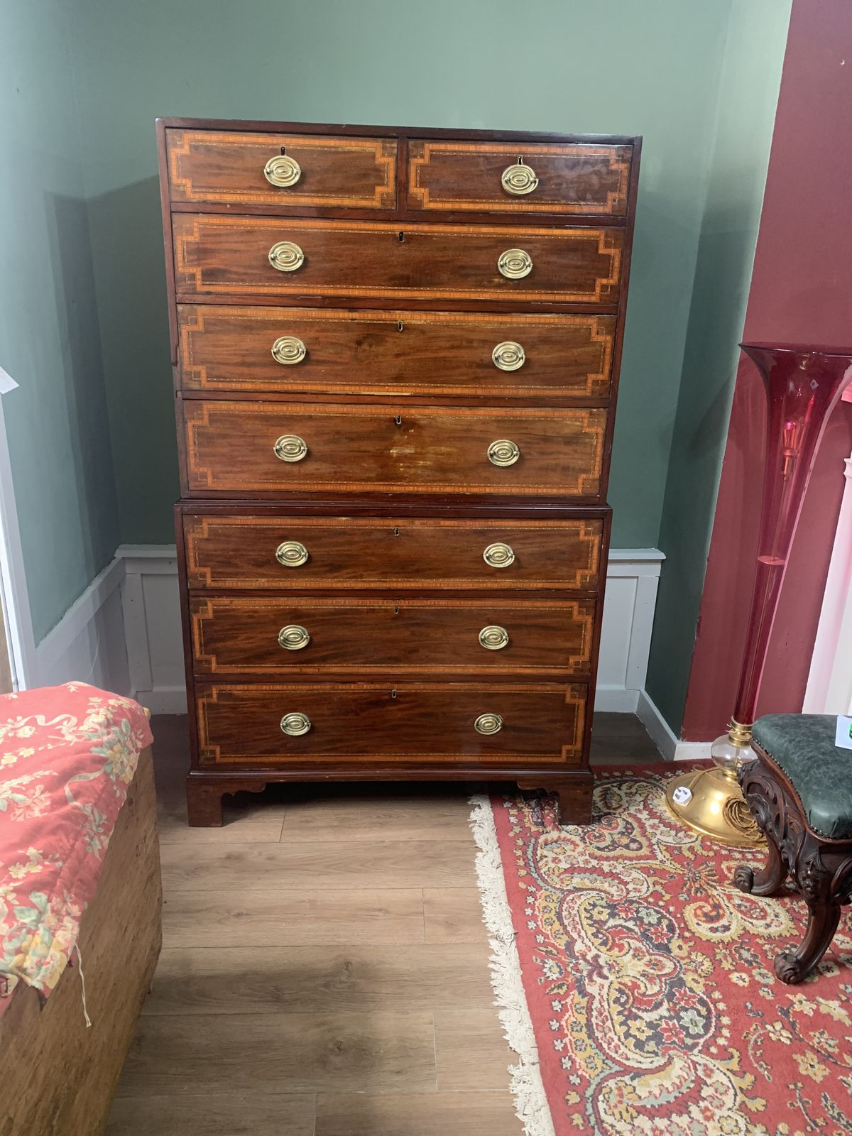 Georgian Mahogany Chest On Chest